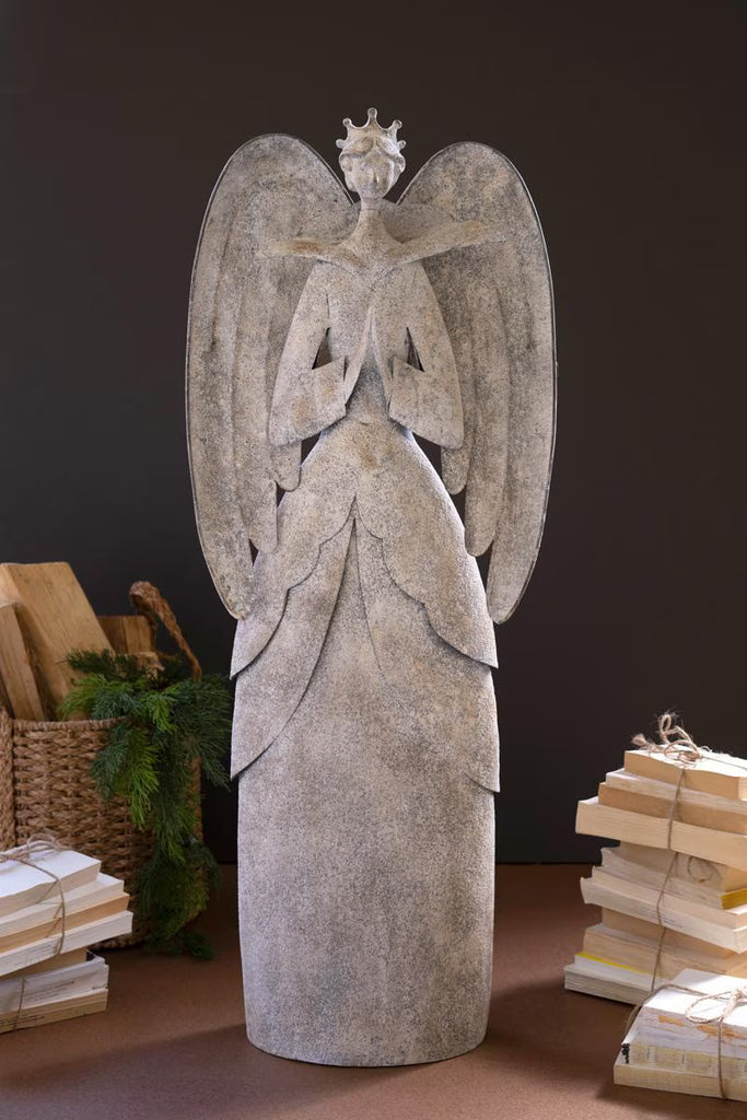 Rustic Metal Christmas Angel – image 2