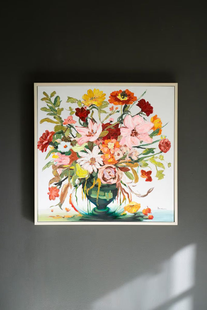 Framed Acrylic Painting - Floral – image 3