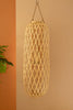 Tall Oval Willow Lantern with Glass Insert - Natural 47"t – image 1