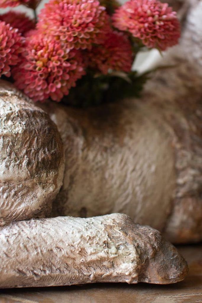 Faux Concrete Sheep Planter – image 5