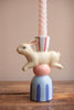 Set of 3 Ceramic Easter Bunny Taper Candle Holders - view 2