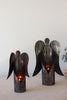 Set of 2 Rustic Metal Angel Candle Holders - image 5