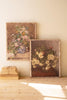 Set of 2 Canvas Paint Over Print Flowers – image 1