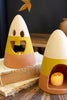 SET OF TWO CANDY CORN LANTERNS (MIN 2) — Kalalou H4406K