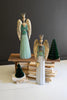 Set of 2 Painted Metal Christmas Angels – image 1