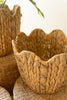 Set of 3 Water Hyacinth Baskets with Wavy Rims – image 2