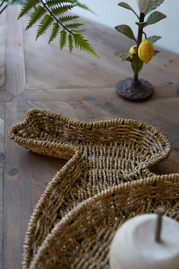 Set of 2 Woven Vine Rabbit Trays - image 2