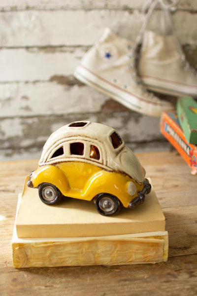 CERAMIC VW BUG NIGHT LIGHT (MIN2) — Kalalou CDV1934K