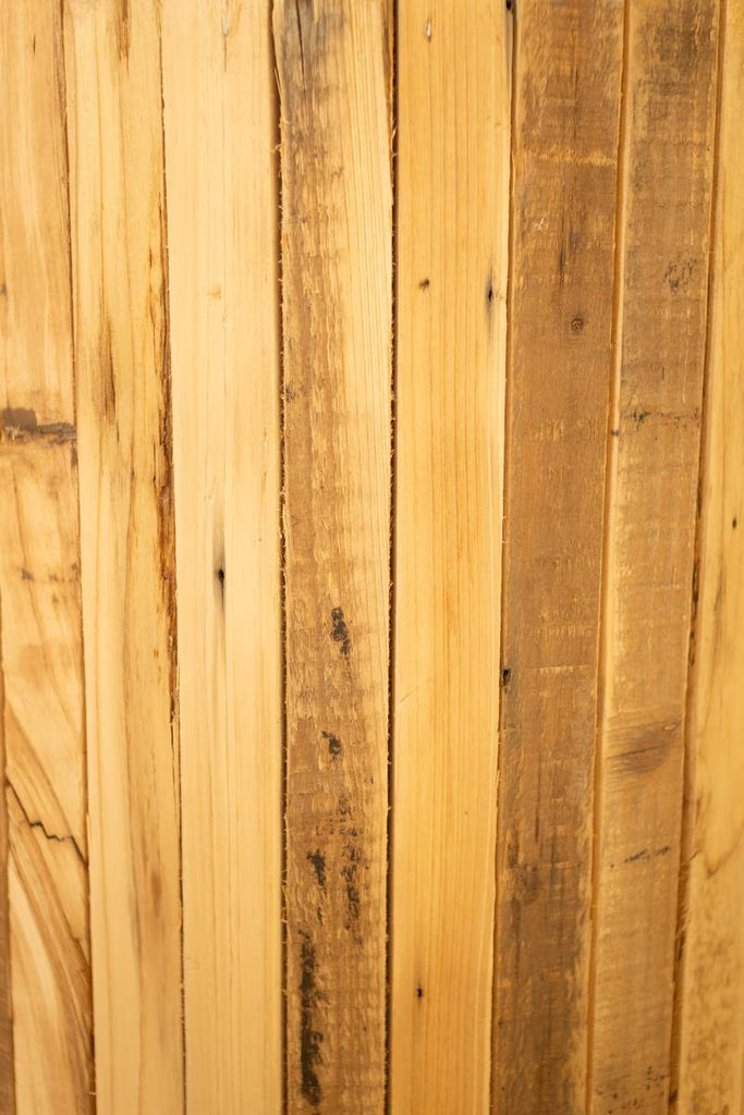 Set of 3 Round Recycled Wood Pedestasls – image 6