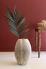 Tall Stone Composite Scalloped Vase – image 1