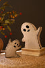 Set of 2 Recycled Iron Halloween Ghosts - image 1