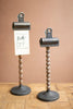Set of 2 Wood Beads on a Base with Clips - view 1