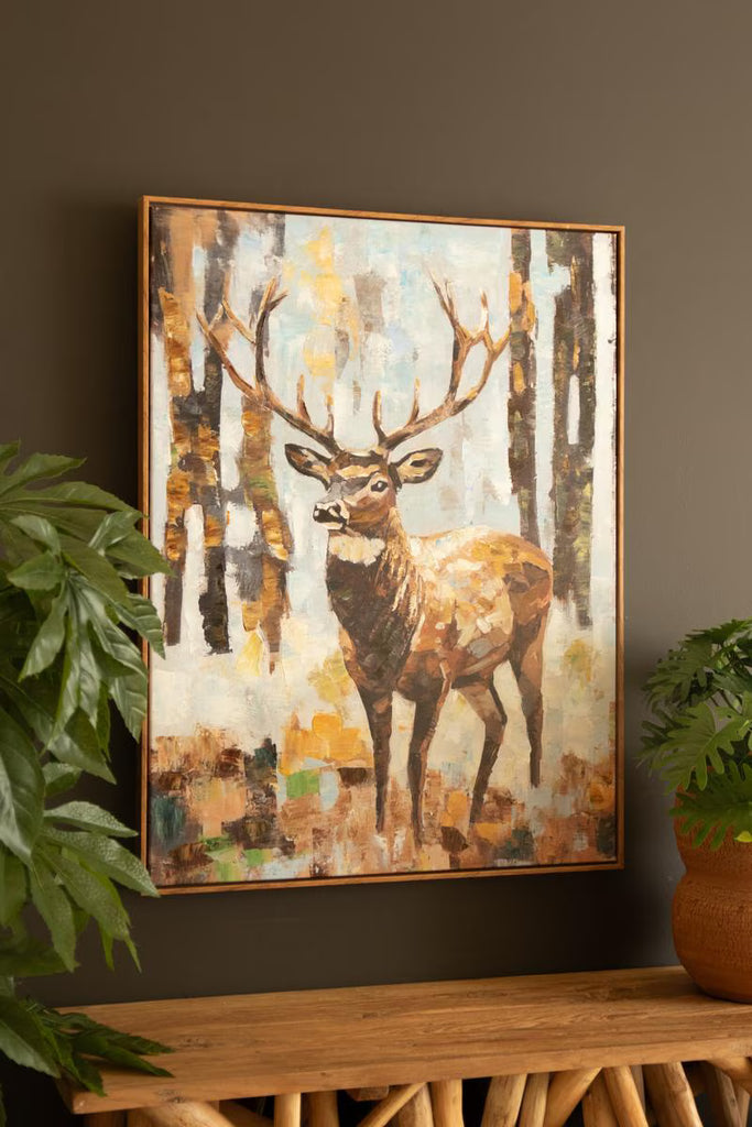 Framed Paint Over Print - Deer – image 3
