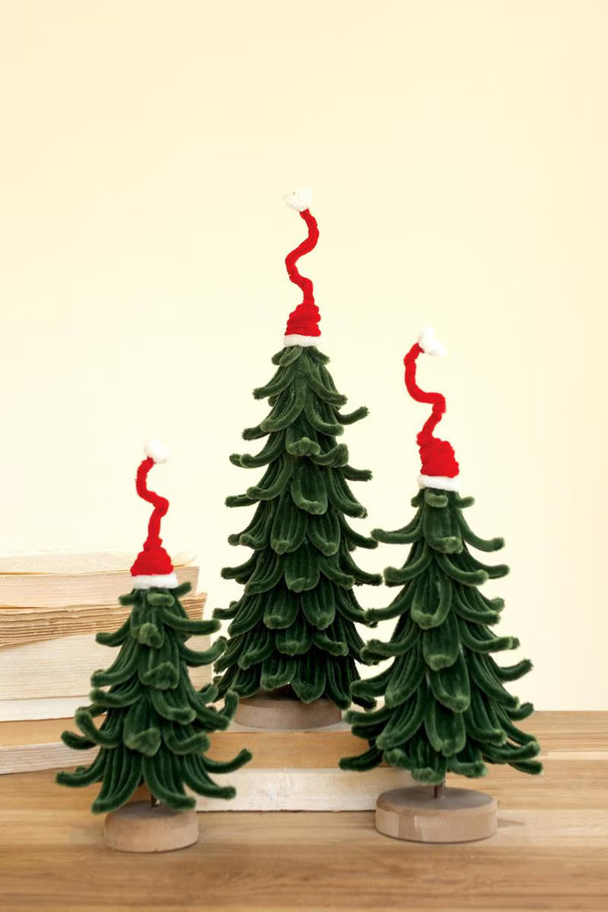 Botanica Set of 3 Christmas Trees with Hats #9070 - view 1