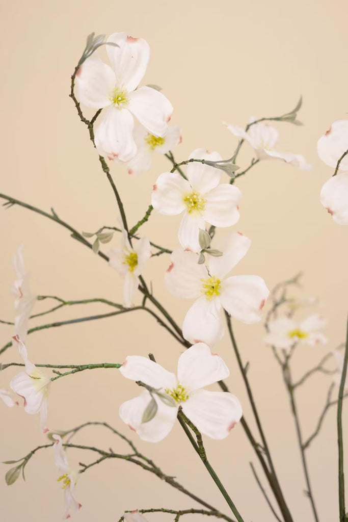 Set of 6 Artificial Dogwood Spray - White – image 3