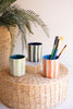 Set of 3 Striped Ceramic Containers - image 5