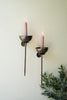 Set of 2 Metal Wall Taper Candle Holders - image 3