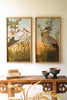 Set of 2 Framed Heron Prints Under Glass – image 1