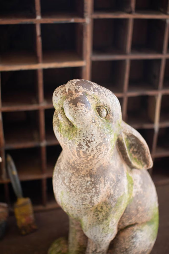 FAUX CONCRETE RABBIT - HEAD UP — Kalalou CHE1470