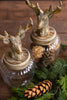 Set of 2 Glass Canisters with Reindeer Tops – image 3