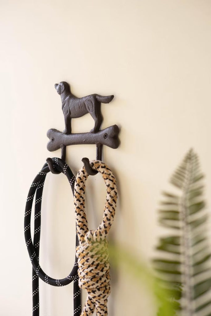 Cast Iron Dog with Bone Wall Hook - image 3