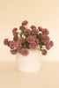 BUNDLE OF SEVEN  ARTIFICIAL ZINNIAS - PURPLE — Kalalou CHAL1001