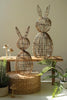 Set of 2 Twig and Iron Rabbits - image 1