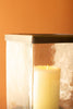 Set of 2 Square Glass Hurricanes with Antique Brass Bases – image 5