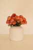 BUNDLE OF SEVEN  ARTIFICIAL ZINNIAS - ORANGE — Kalalou CHAL1003
