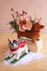 Ceramic Christmas Skiing Dog - view 5
