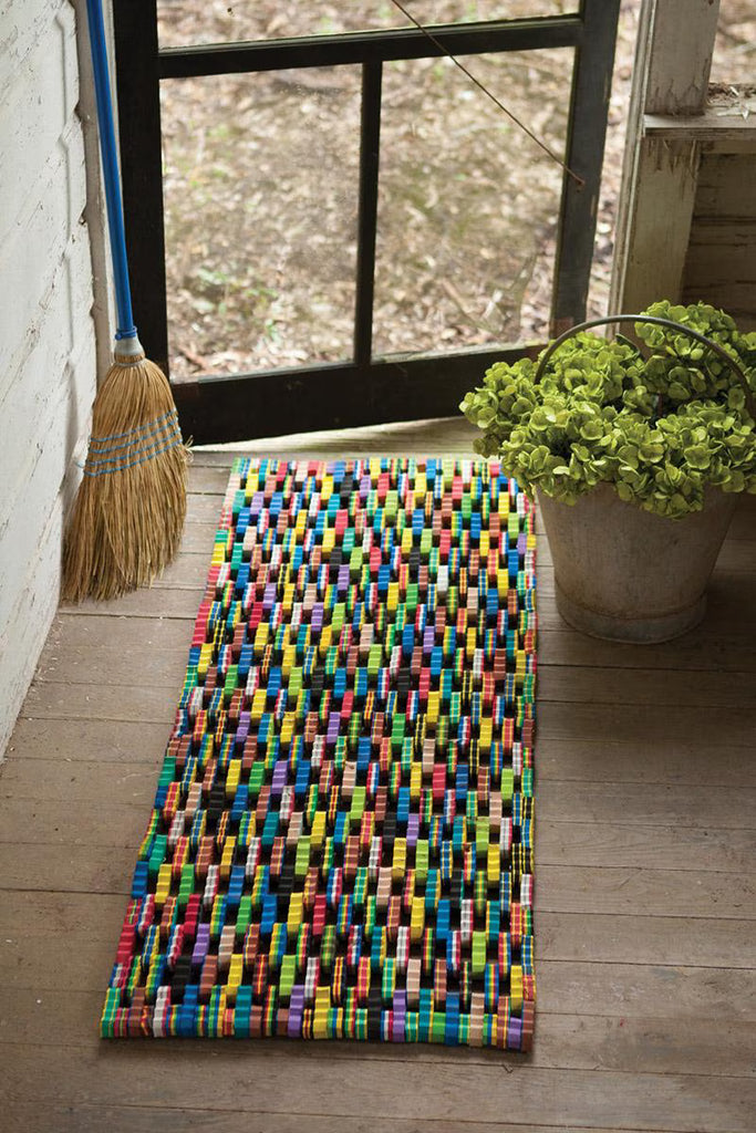 RECYCLED FLIP FLOP LARGE DOOR MAT (MIN 2) — Kalalou PML1001K