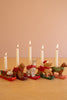 Set of 5 Ceramic Christmas Dog Taper Candle Holders – image 2