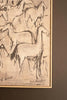 Framed Paint Over Print 1000 Horses – image 3