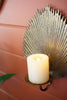 ANTIQUE BRASS PALM LEAF CANDLE SCONCE (MIN 2) — Kalalou CLL2556K
