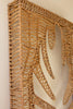 WOVEN SEAGRASS AND IRON LEAF WALL PANEL — Kalalou A6615