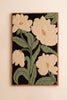 Wood Framed Hand-hooked Art - White Flowers – image 4