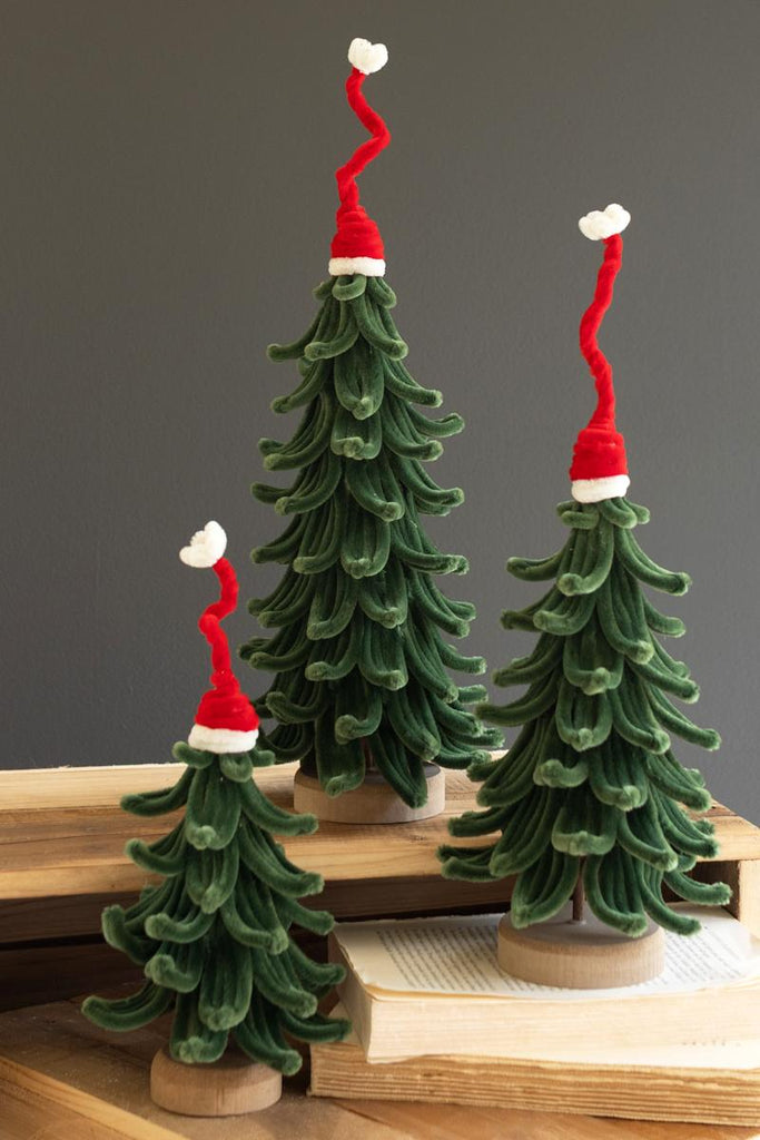 Botanica Set of 3 Christmas Trees with Hats #9070 - view 2