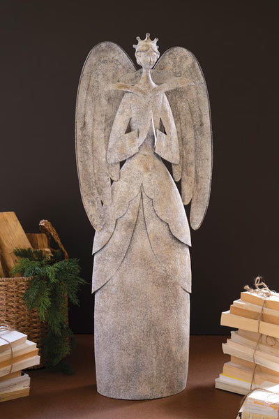 Rustic Metal Christmas Angel – image 1