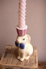 Set of 3 Ceramic Easter Bunny Taper Candle Holders - view 4