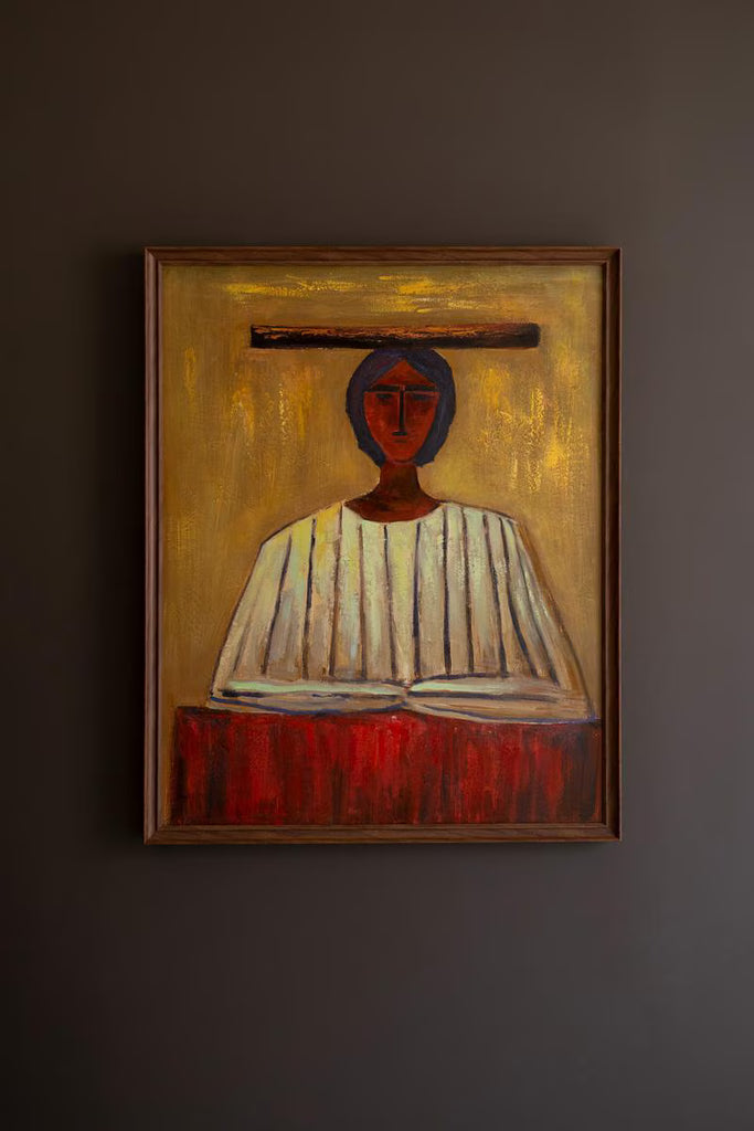 Framed Painting Southwest Woman – image 5