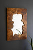 Live-edge Teak Wood Framed Mirror – image 1