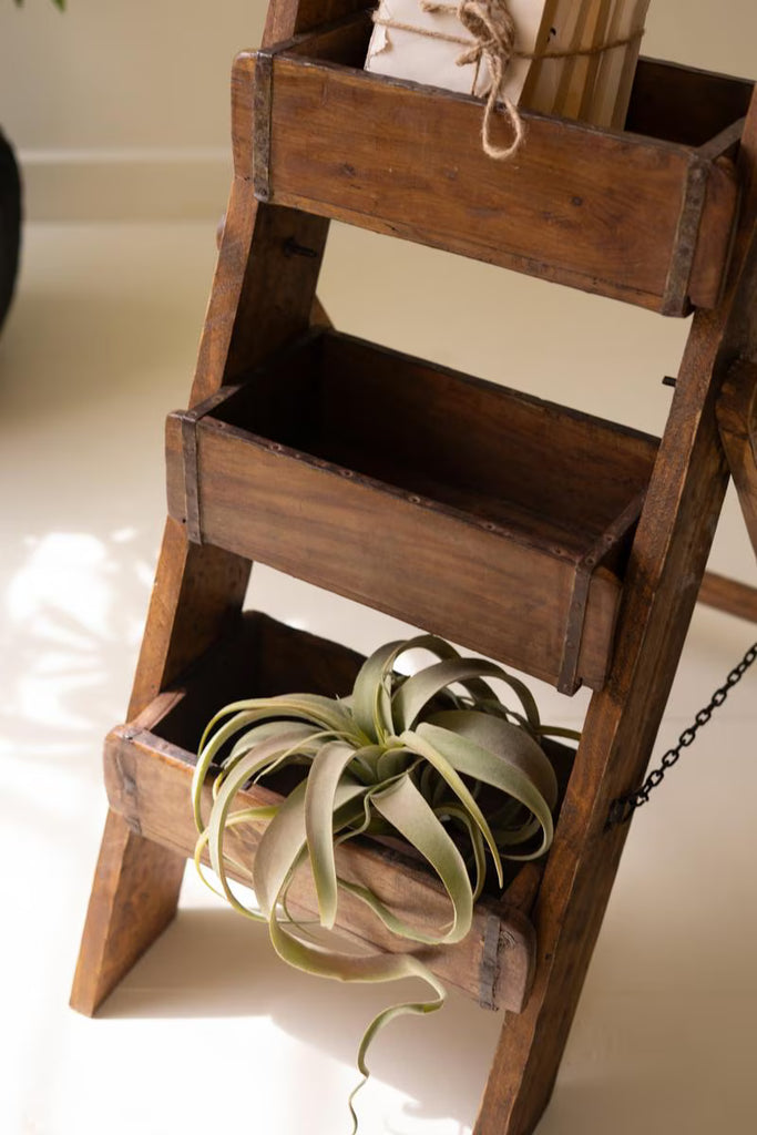Three Tiered Wooden Brick Mold Display Stand – image 3