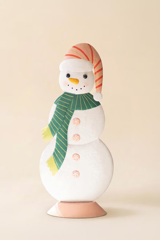 Large Metal Colorful Snowman – image 4