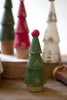 Set of 9 Turned Wood Painted Christmas Trees – image 2
