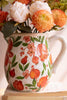 Set of 2 Cement Pitcher and Vase - Pomegranites – image 2