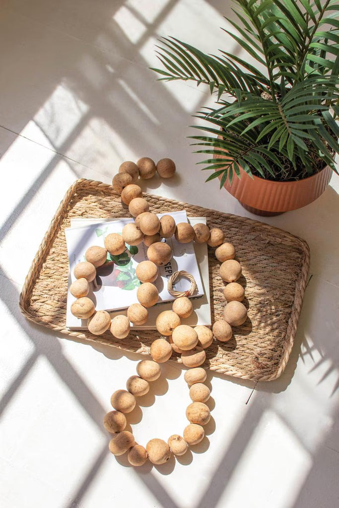 DRIED GOURD BALL GARLAND (MIN 2) — Kalalou NSBE1026K
