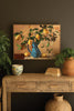 Framed Paint Over Print - Lemon Branch in a Blue Vase – image 1