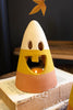 SET OF TWO CANDY CORN LANTERNS (MIN 2) — Kalalou H4406K