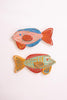 Set of 2 Colorful Wood Fish Wall Art – image 3