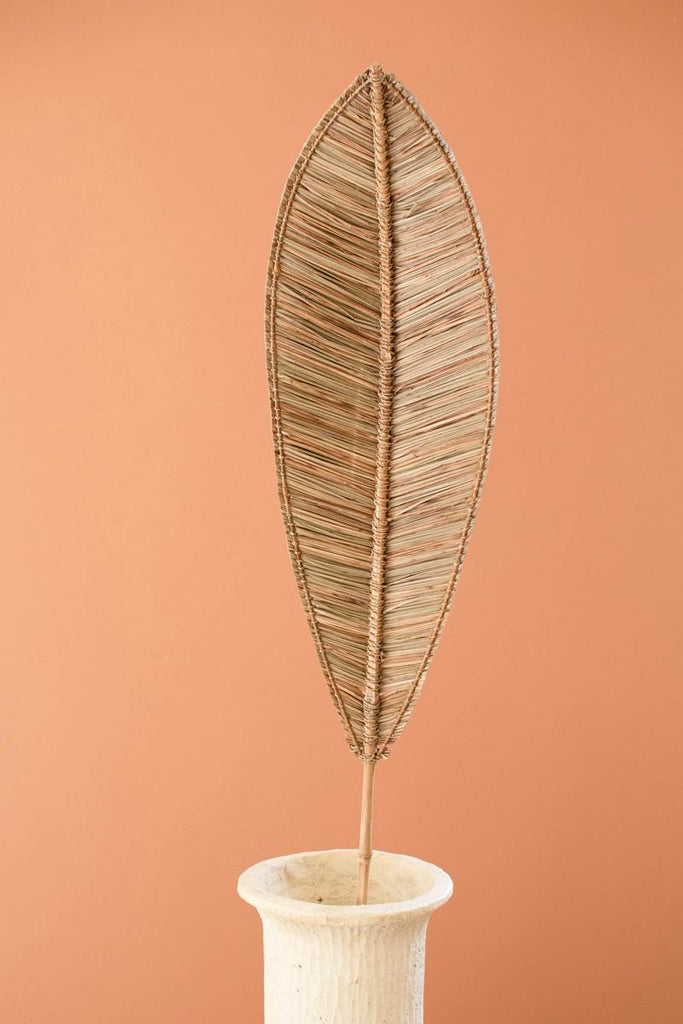 Set of 6 Angel Leaf Dã‰cor with Bamboo Branch - Brown – image 2